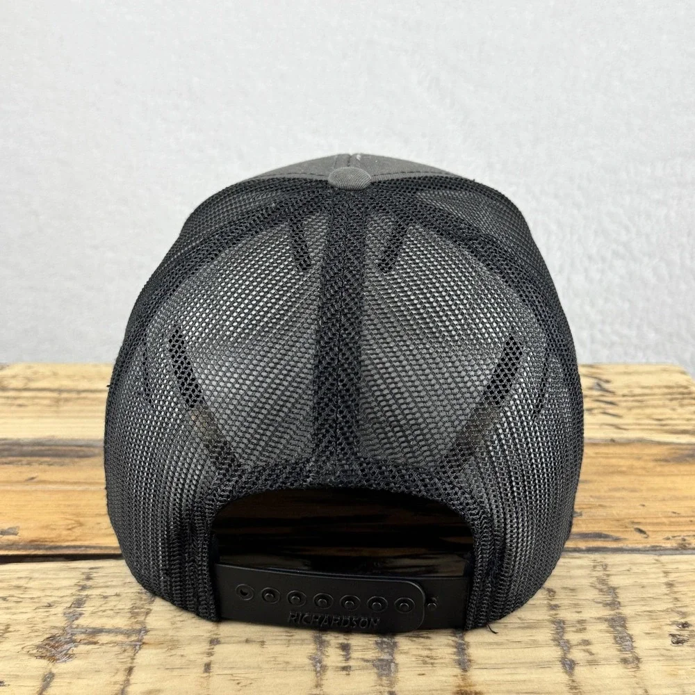 Richardson Ward Davis Hat Mens One Size Style 112‎ Trucker Snapback Mesh Gray